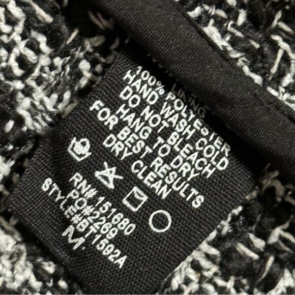 STORIA Plaid Tweed Double Breast Blazer Size M - Picture 6 of 6